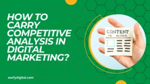 How to carry competitive analysis in digital marketing